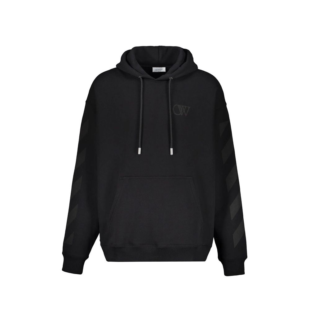 Off-White Black Cotton Sweatshirt